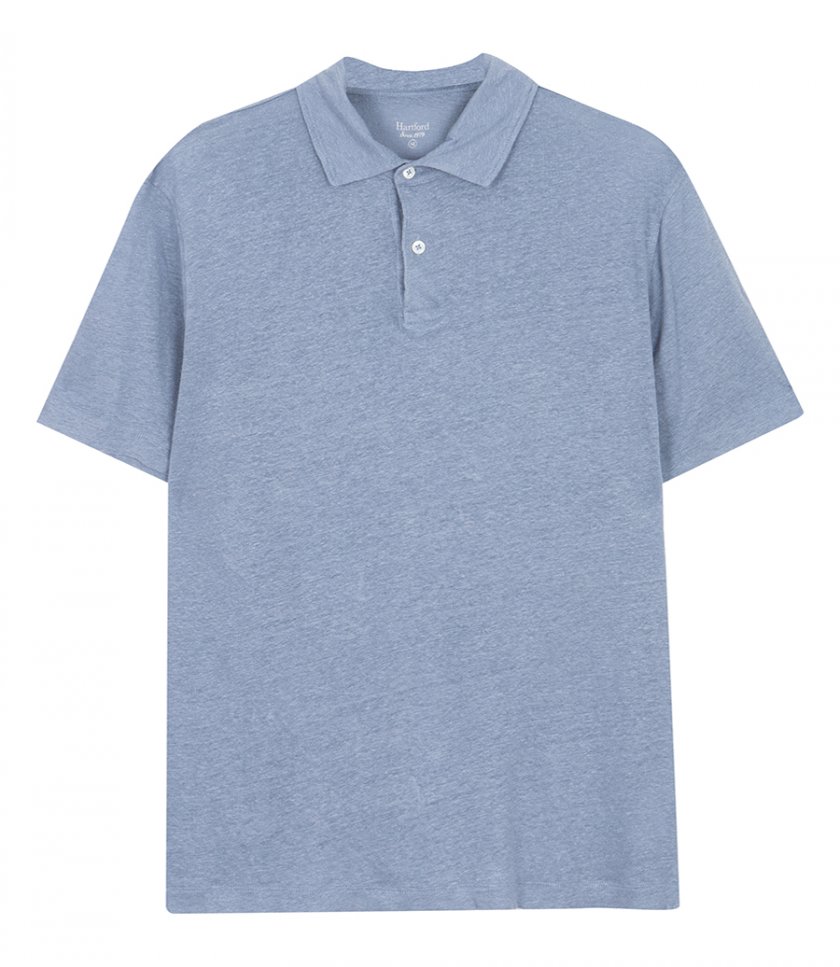 CLOTHES - LINEN POLO SS