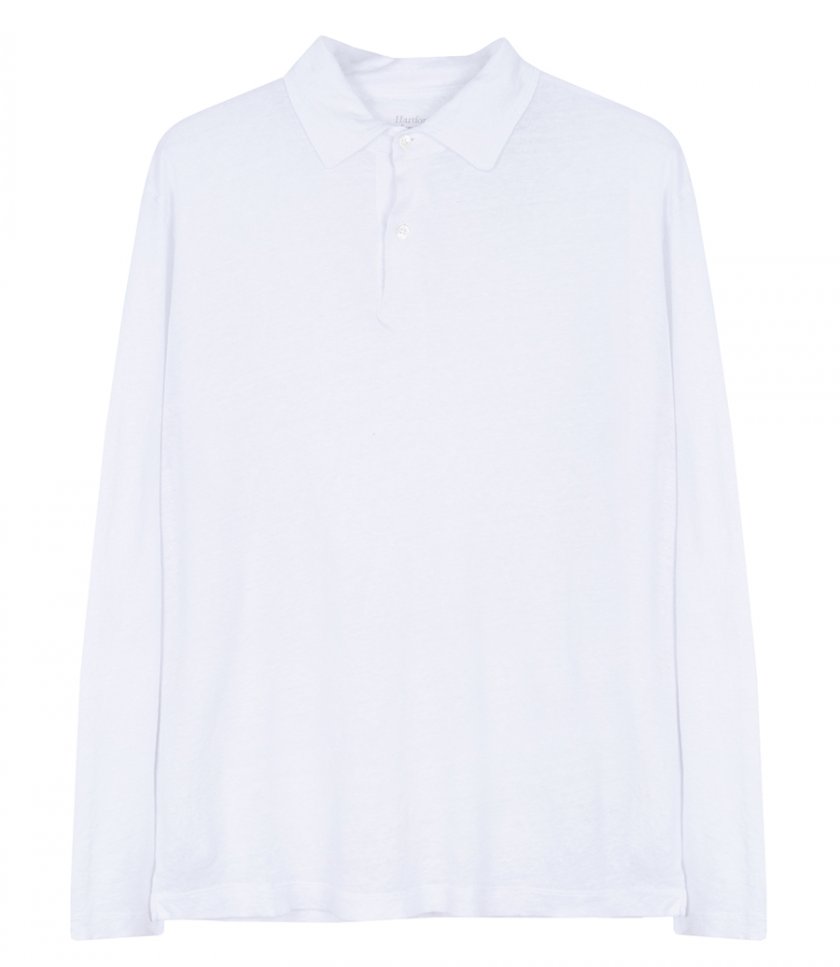 CLOTHES - LINEN POLO LS