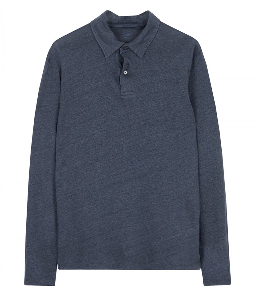 CLOTHES - LINEN POLO LS