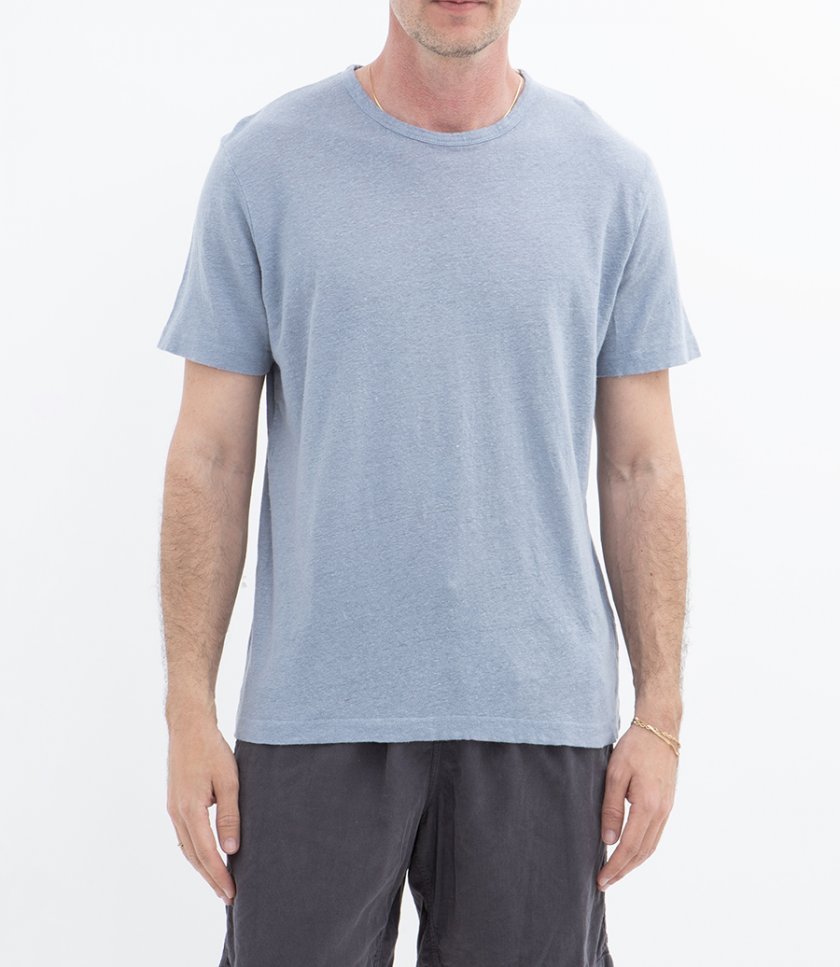 LINEN CREW SS