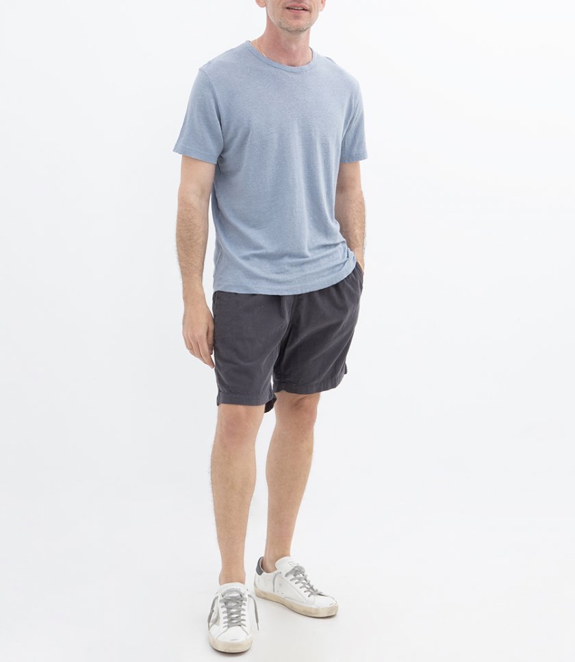 LINEN CREW SS