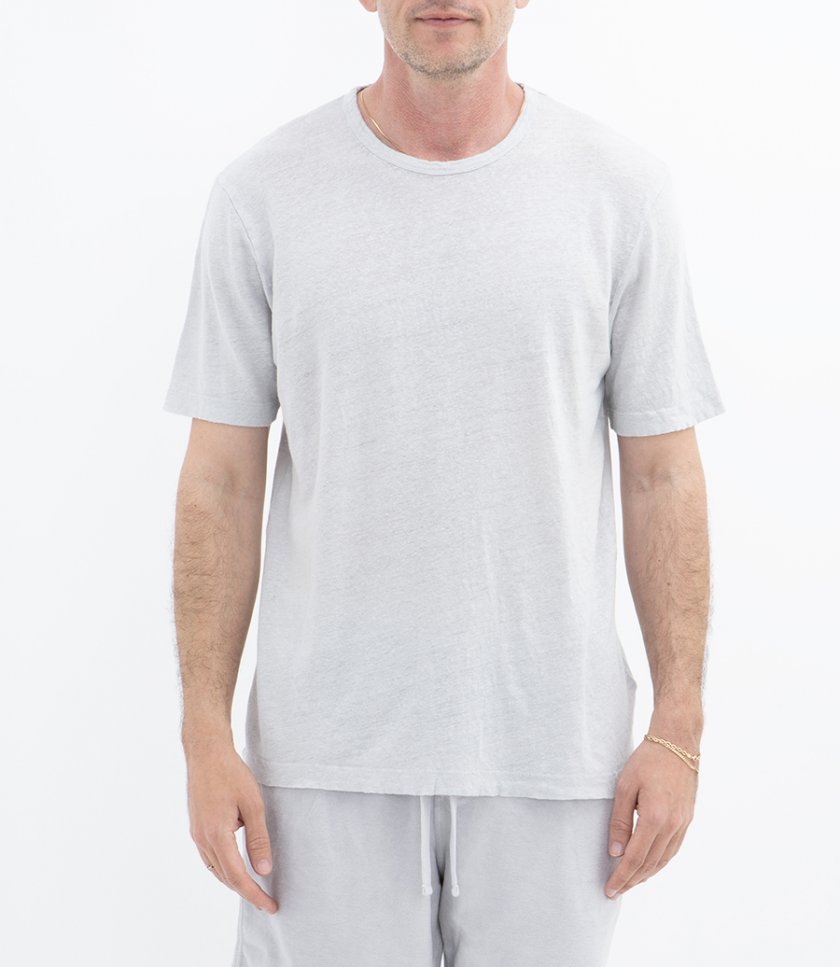 LINEN CREW SS