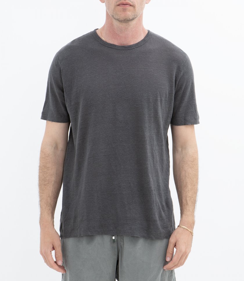 LINEN CREW SS