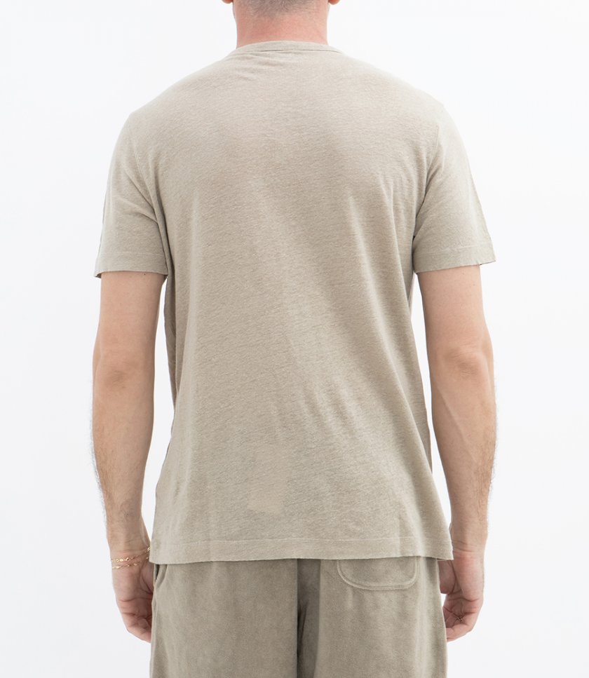LINEN CREW SS