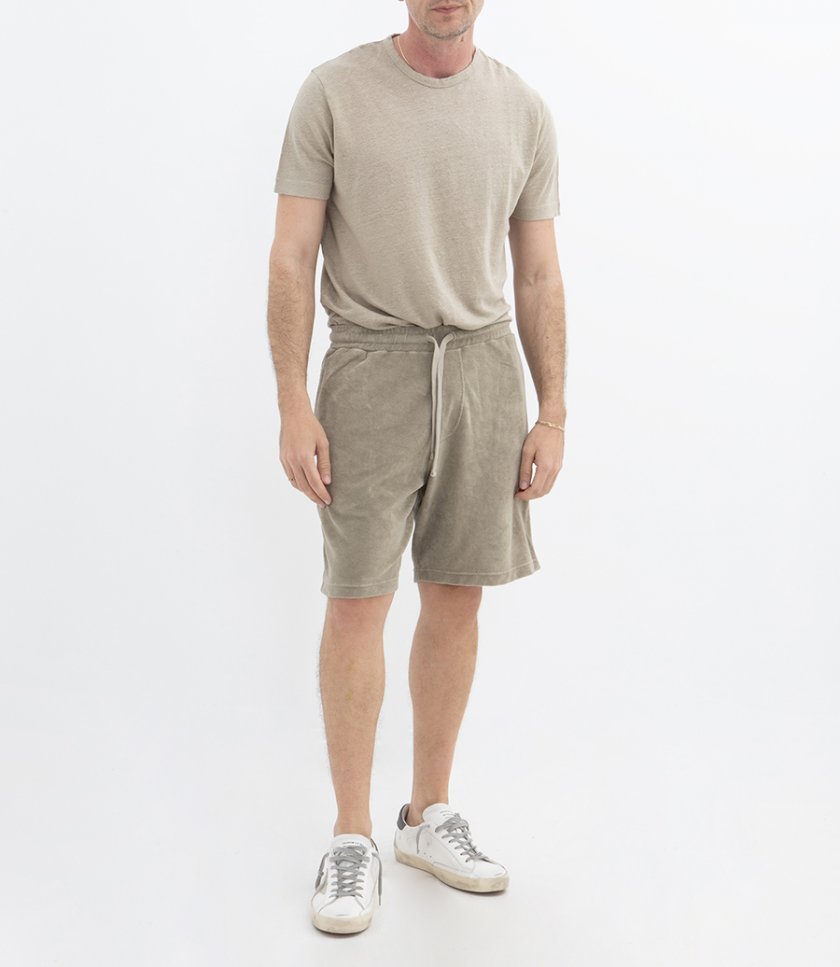 LINEN CREW SS