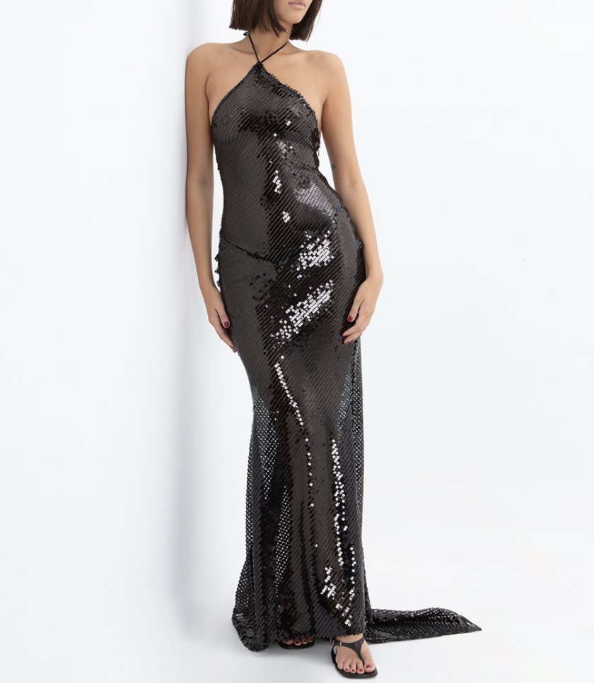 ANTHONIA SHIMMERING SEQUINS DRESS