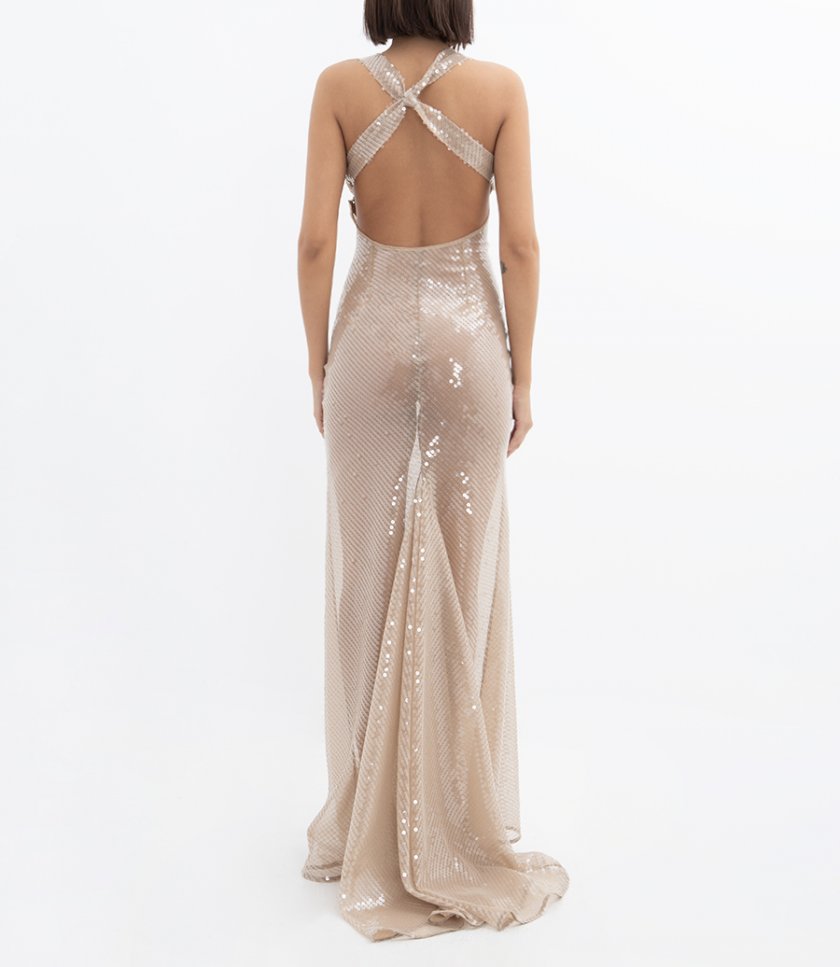 CARRIE SHIMMERING SEQUINS DRESS