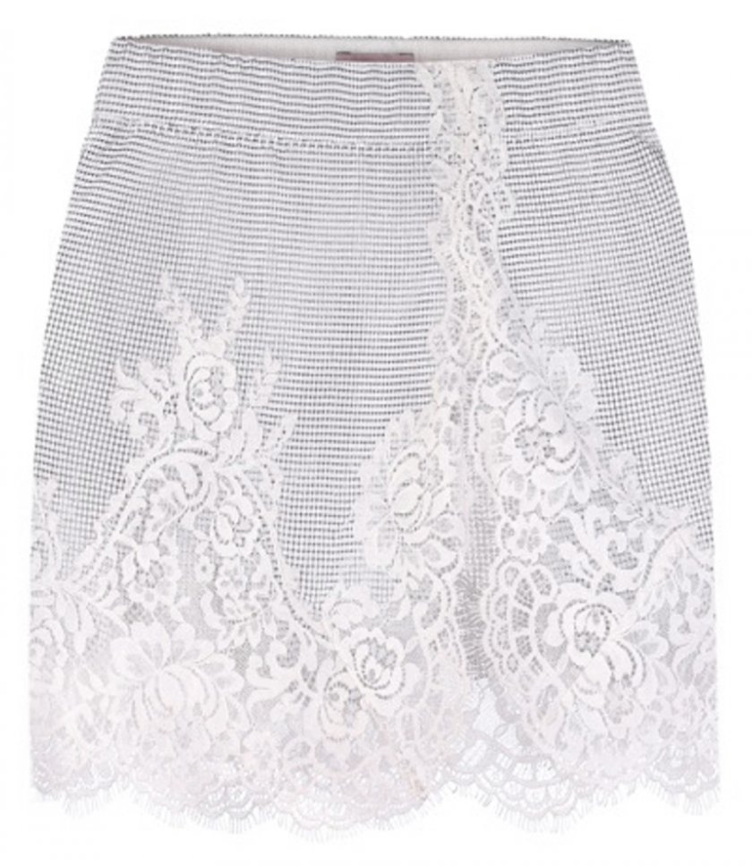 SALES - METAL MESH DECORATED MINI SKIRT