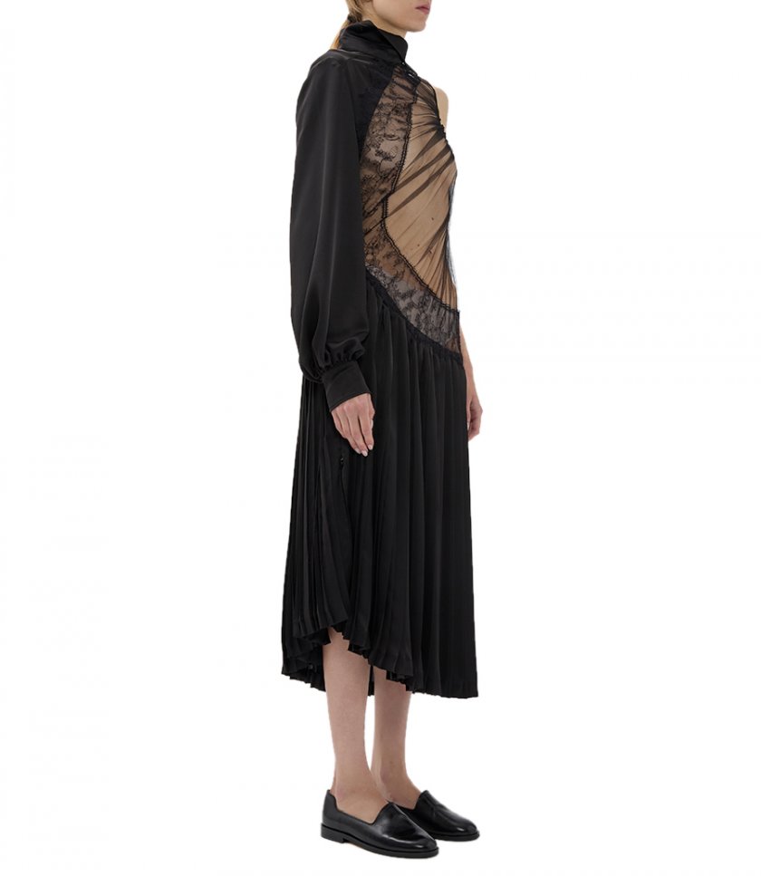 ONE SLEEVED ASYMMETRIC DRESS