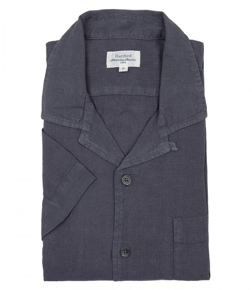 HARTFORD - LINEN PALM MC PAT SHIRT