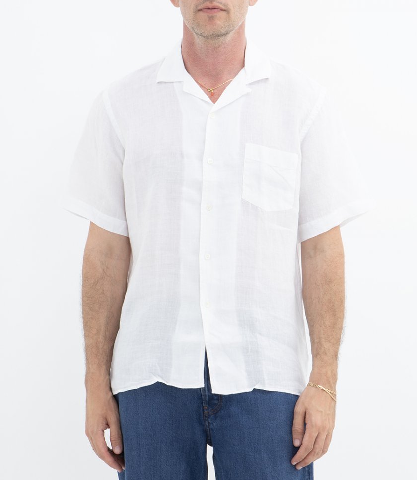 LINEN PALM MC PAT SHIRT