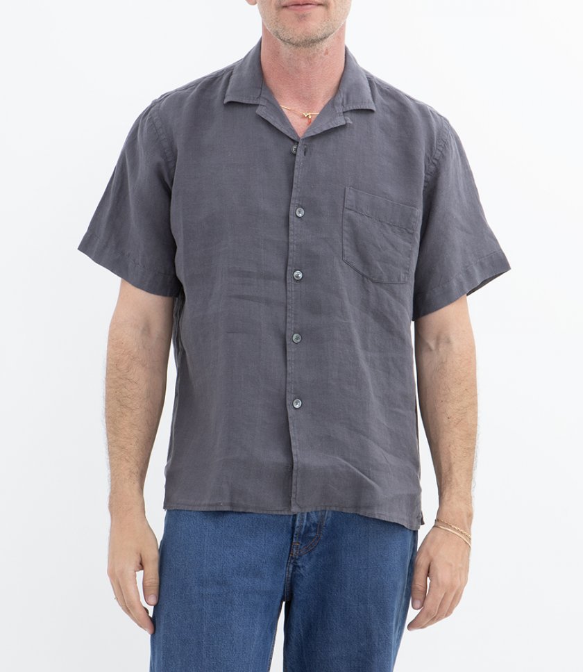 LINEN PALM MC PAT SHIRT