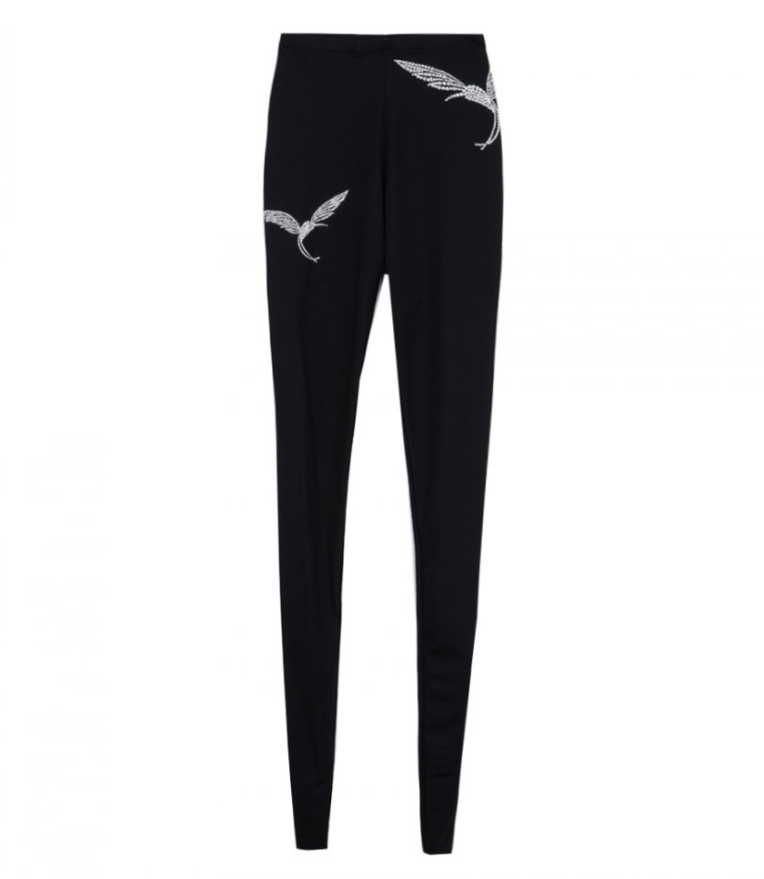 SALES - HUMMINGBIRD RHINESTONE DETAIL LEGGINGS