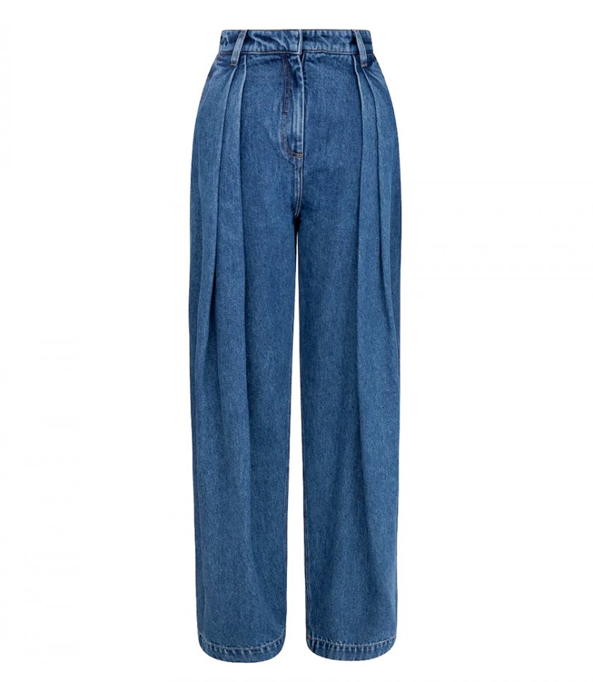 SALES - WIDE LEG DENIM TROUSERS