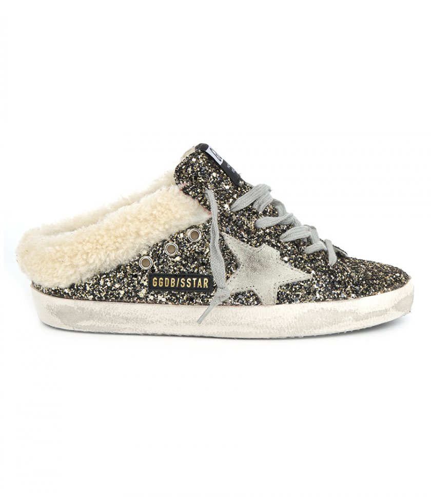 SHOES - GLITTER COVERED SABOT SUPER-STAR