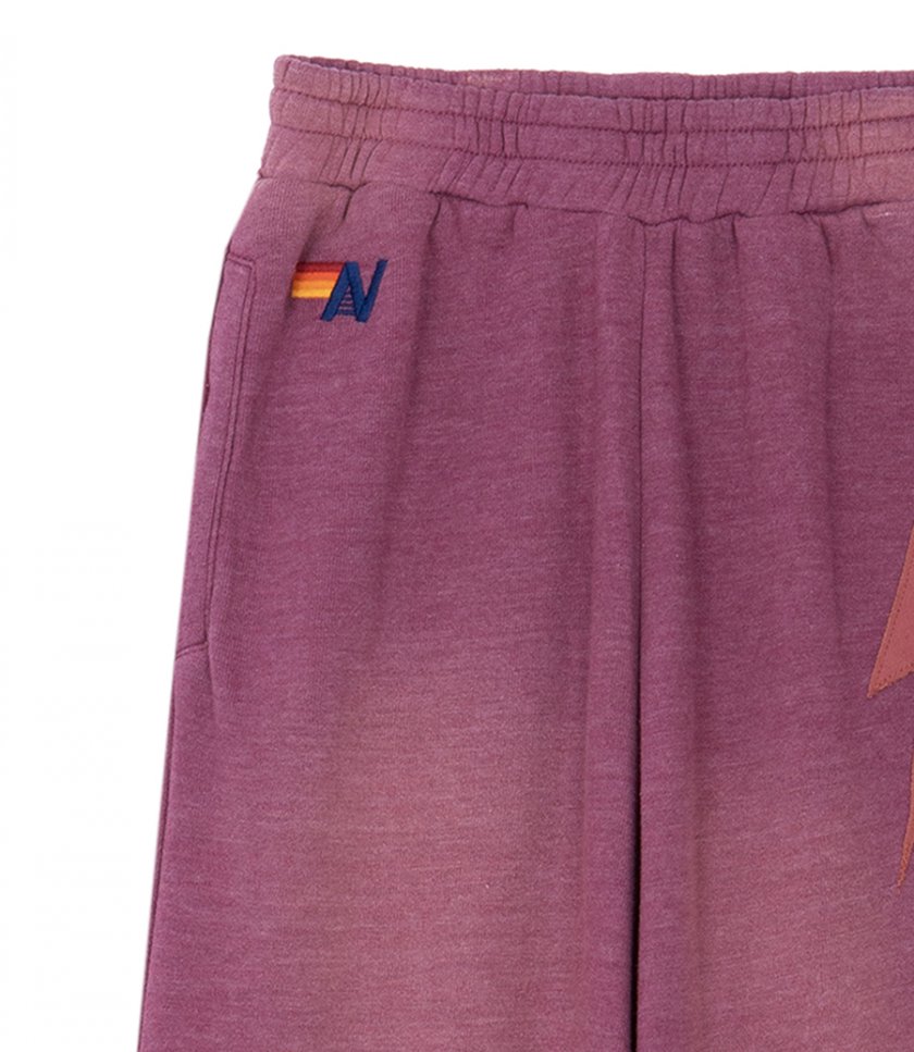 WOMENS BOLT STITCH WIDE LEG SWEATPANT