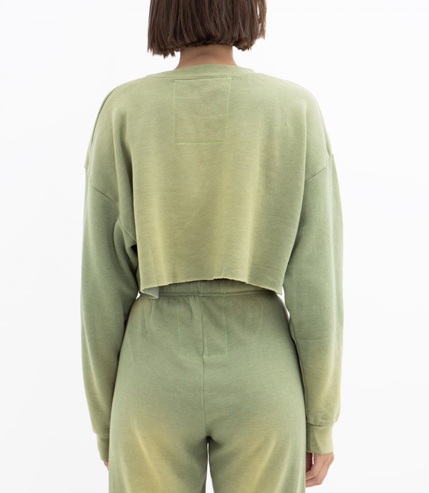 VINTAGE LOGO CROPPED SWEATSHIRT