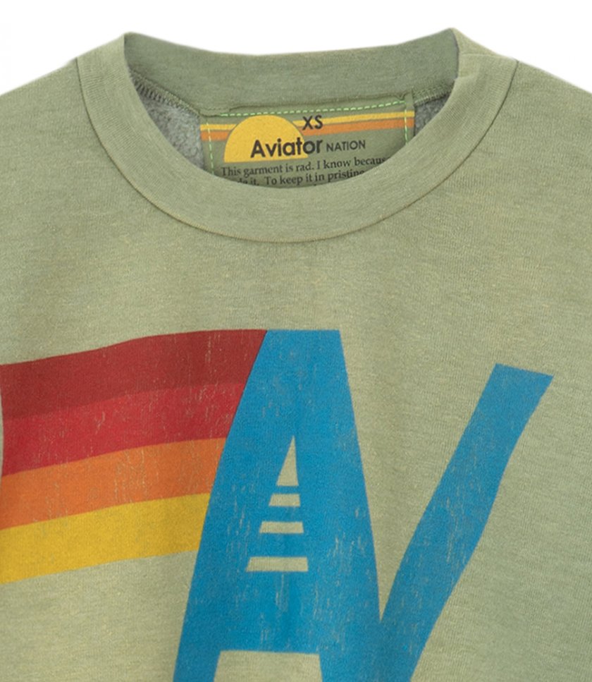 VINTAGE LOGO CROPPED SWEATSHIRT