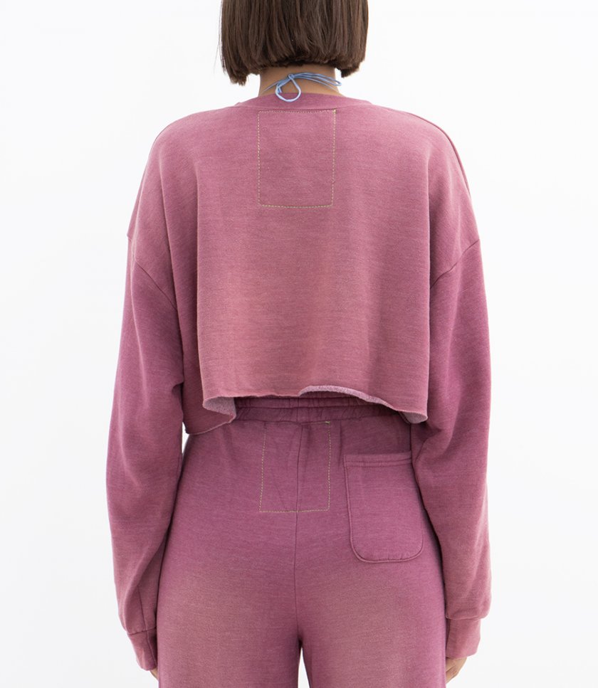 VENICE SURFER CROPPED CREW SWEATSHIRT
