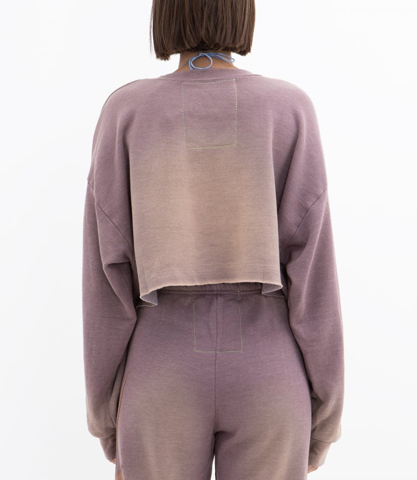 VENICE SURFER CROPPED CREW SWEATSHIRT