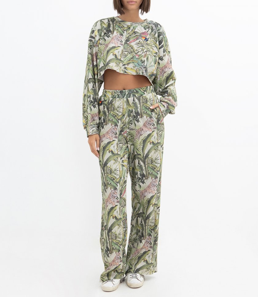 JUNGLE WIDE LEG POCKET SWEATPANTS