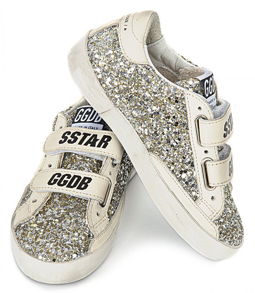 OLD SCHOOL GLITTER LEATHER STAR