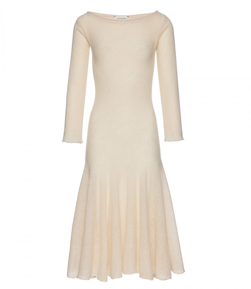 CLOTHES - KNIT LONG DRESS WITH PLEATS