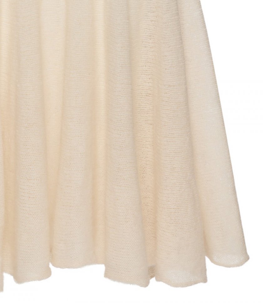 KNIT LONG DRESS WITH PLEATS