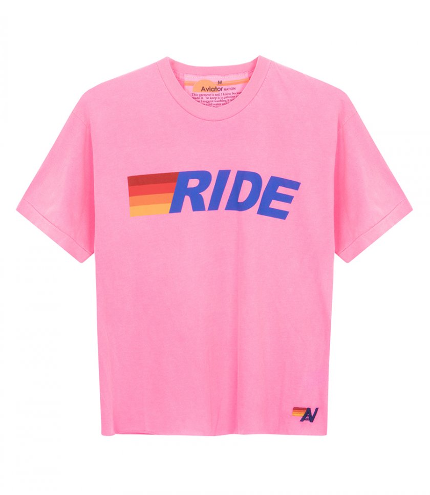 AVIATOR NATION - RIDE LOGO BOYFRIEND TEE