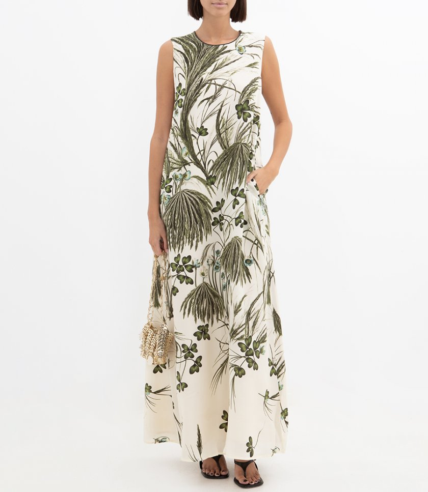 LONG CREW NECK DRESS