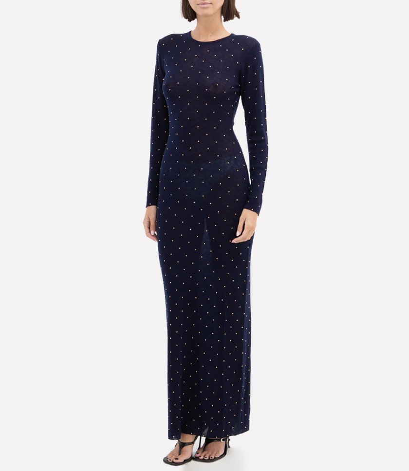 GOLD DETAILS LONG DRESS