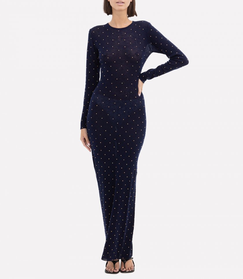 GOLD DETAILS LONG DRESS