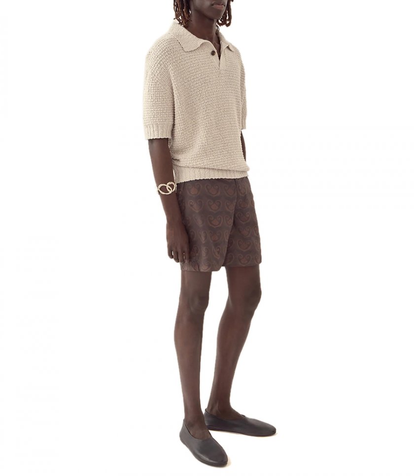 TEXTURED KNIT POLO