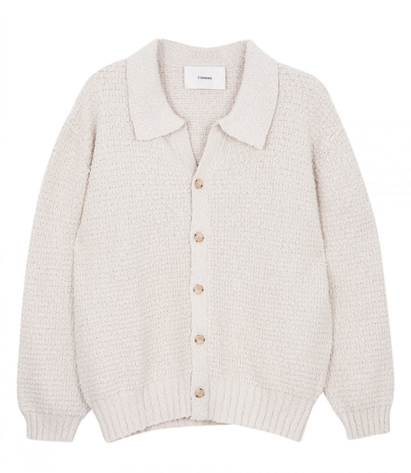 COMMAS - TEXTURED KNIT CARDIGAN