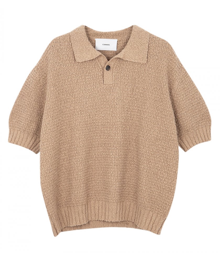 COMMAS - TEXTURED KNIT POLO