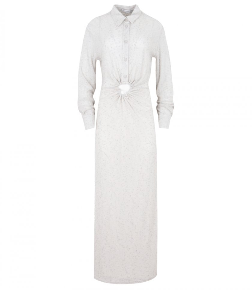 IMBER METALLIC SHIRT DRESS