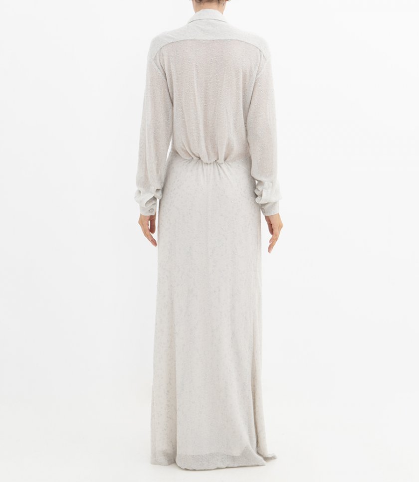 IMBER METALLIC SHIRT DRESS