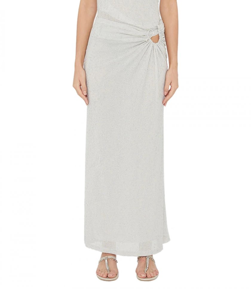 IMBER METALLIC LOOPED SKIRT