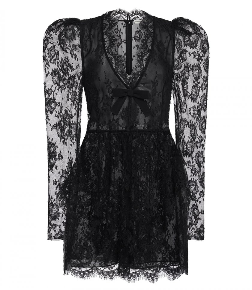 SALES - LACE DRAPED MINI DRESS