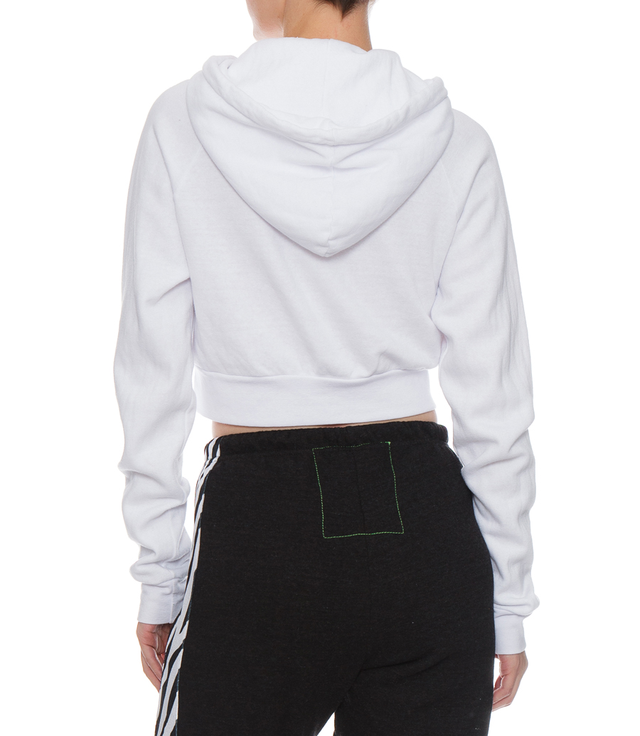 SMILEY BOLT EYES CROPPED HOODIE