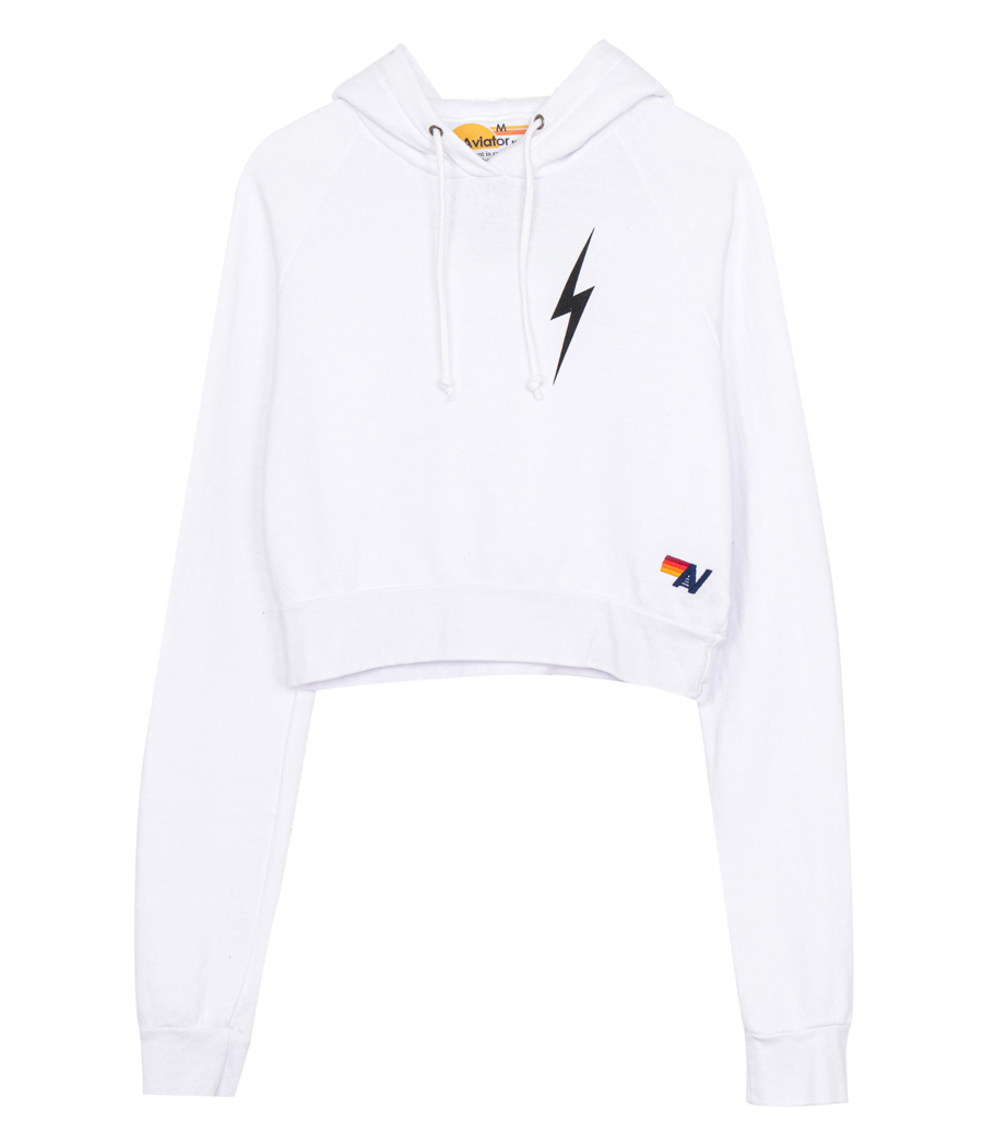 AVIATOR NATION - BOLT 2 CROPPED PULLOVER HOODIE