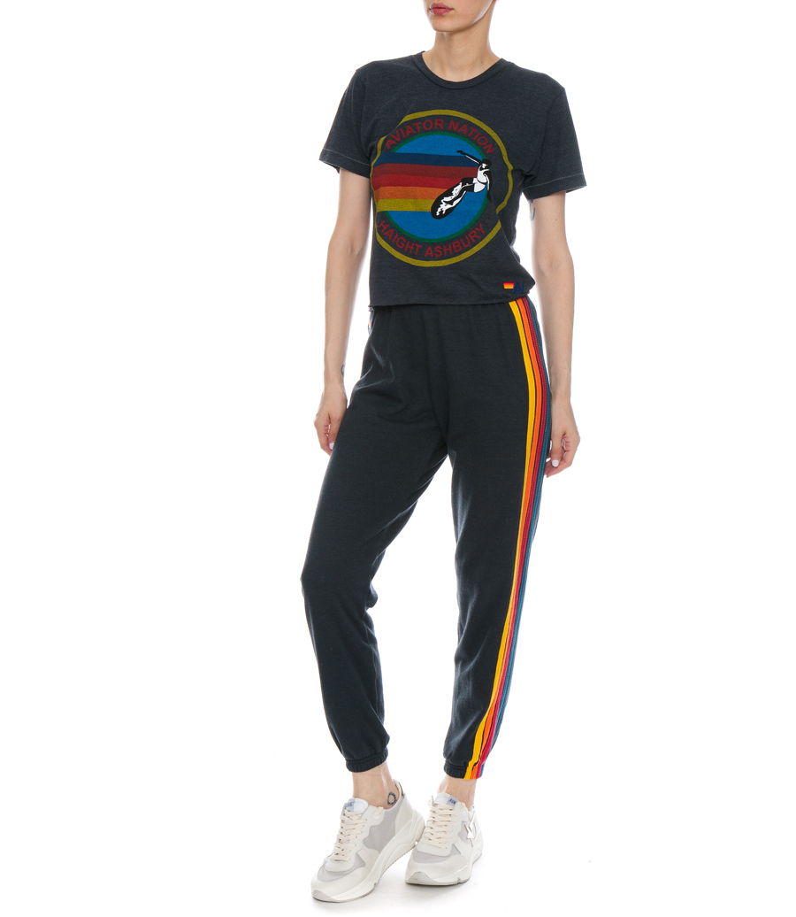 WOMENS 5 STRIPE SWEATPANT