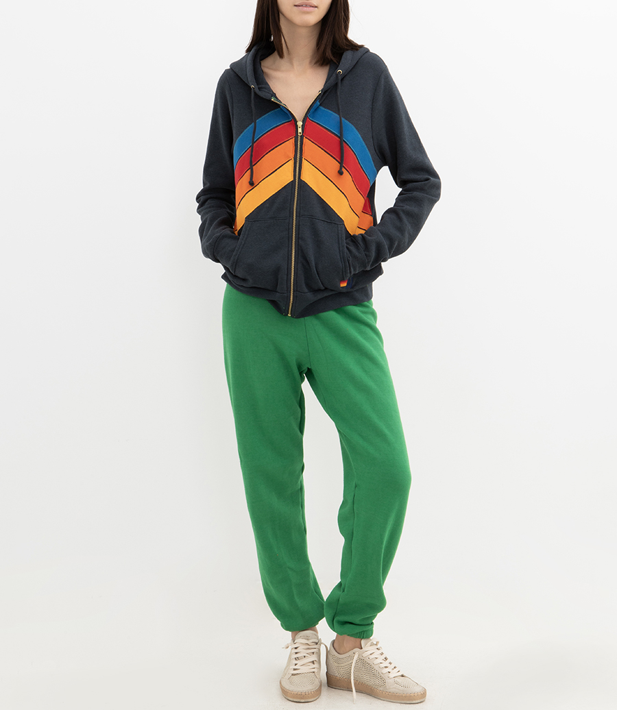 MOUNTAIN STITCH CHEVRON 4 ZIP HOODIE