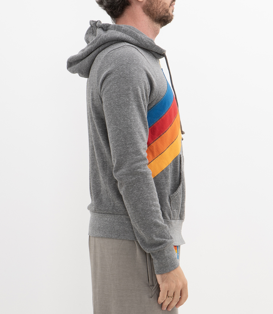 MOUNTAIN STITCH CHEVRON 4 ZIP HOODIE