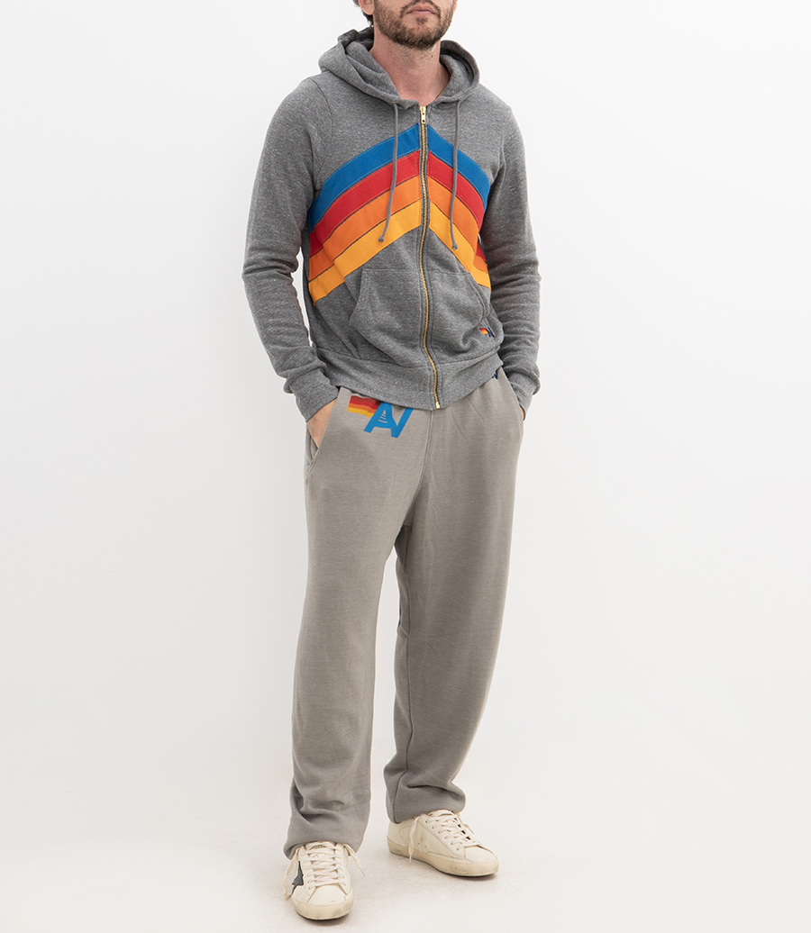 MOUNTAIN STITCH CHEVRON 4 ZIP HOODIE
