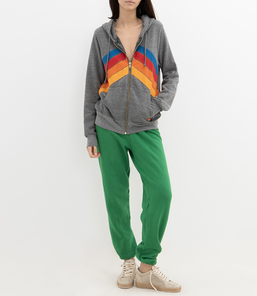 MOUNTAIN STITCH CHEVRON 4 ZIP HOODIE