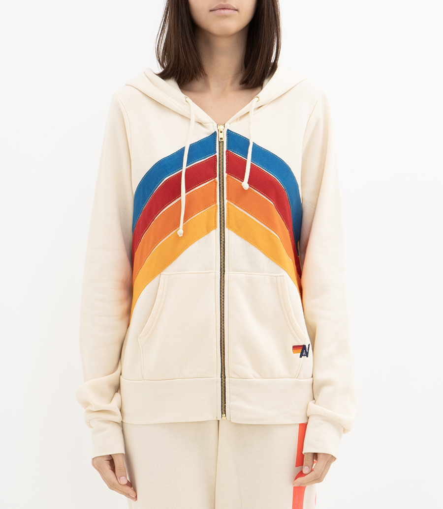 MOUNTAIN STITCH CHEVRON 4 ZIP HOODIE