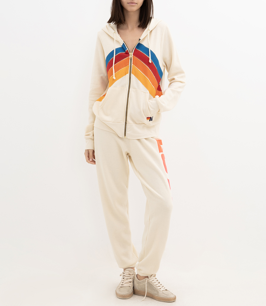 MOUNTAIN STITCH CHEVRON 4 ZIP HOODIE
