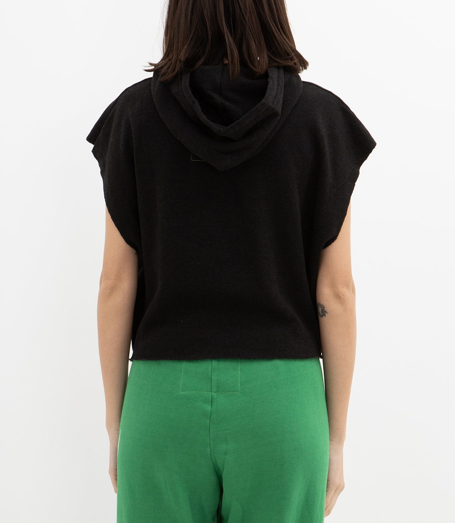 SMILEY SUNSET  RELAXED CROPPED PULLOVER