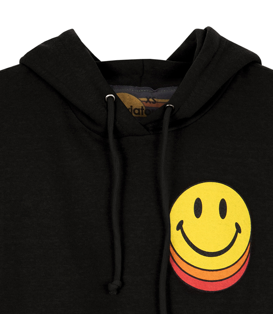 SMILEY SUNSET  RELAXED CROPPED PULLOVER